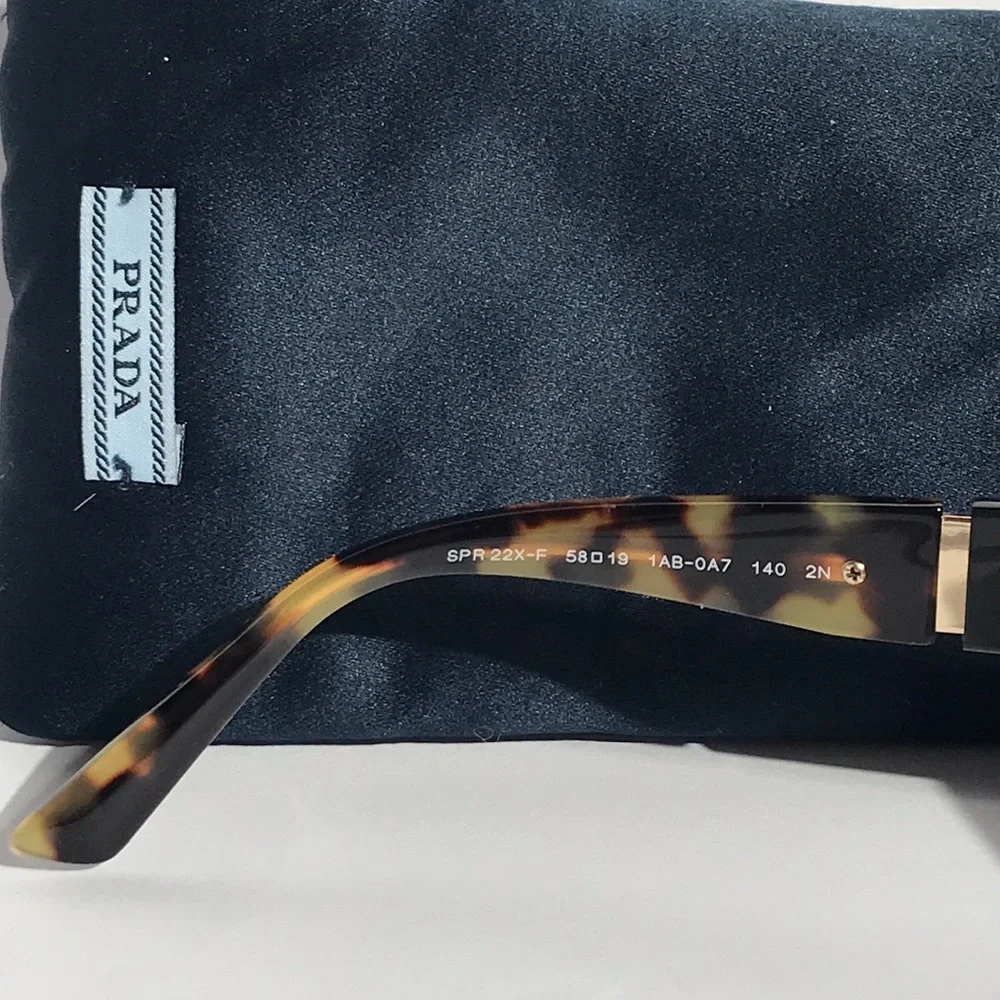 New Authentic Prada Black Oversized Sunglasses